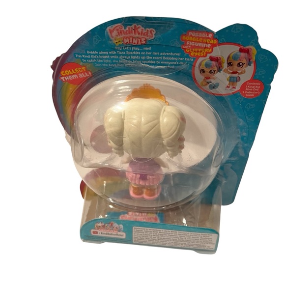 Tiara Sparkles Kindi Kids Mini’s Bobble Head Glitter Eyes New in Package - Picture 2 of 2